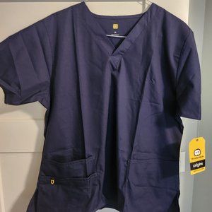 Navy Scrub Set, XL top and XLT bottoms, WonderWink